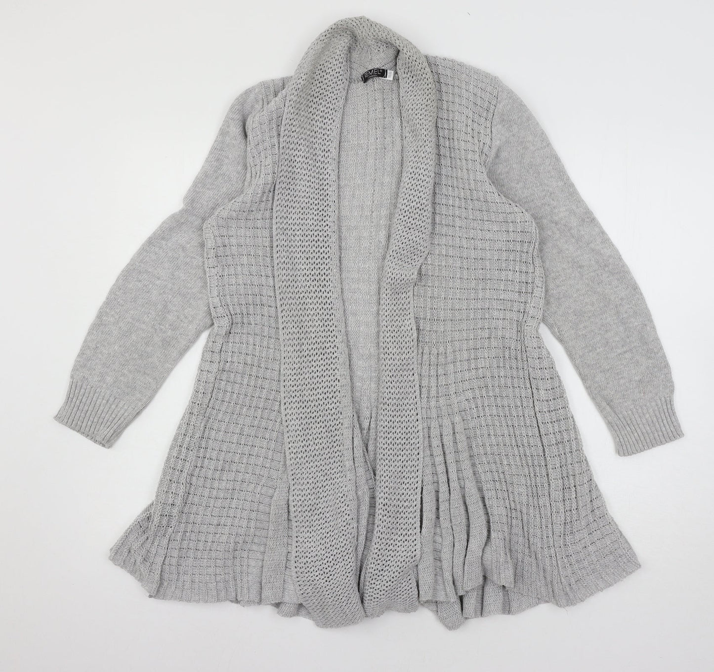 Womens UK Size M Remel Grey Cardigan Jumper