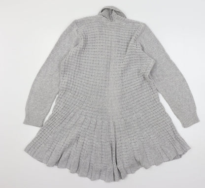 Womens UK Size M Remel Grey Cardigan Jumper