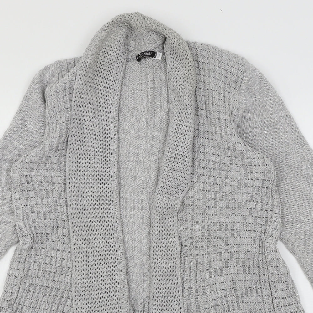 Womens UK Size M Remel Grey Cardigan Jumper