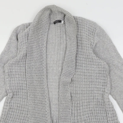 Womens UK Size M Remel Grey Cardigan Jumper