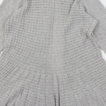 Womens UK Size M Remel Grey Cardigan Jumper