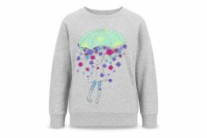 Cherokee Boys Grey  Jersey Pullover Sweatshirt Size 9-10 Years  - Umberella