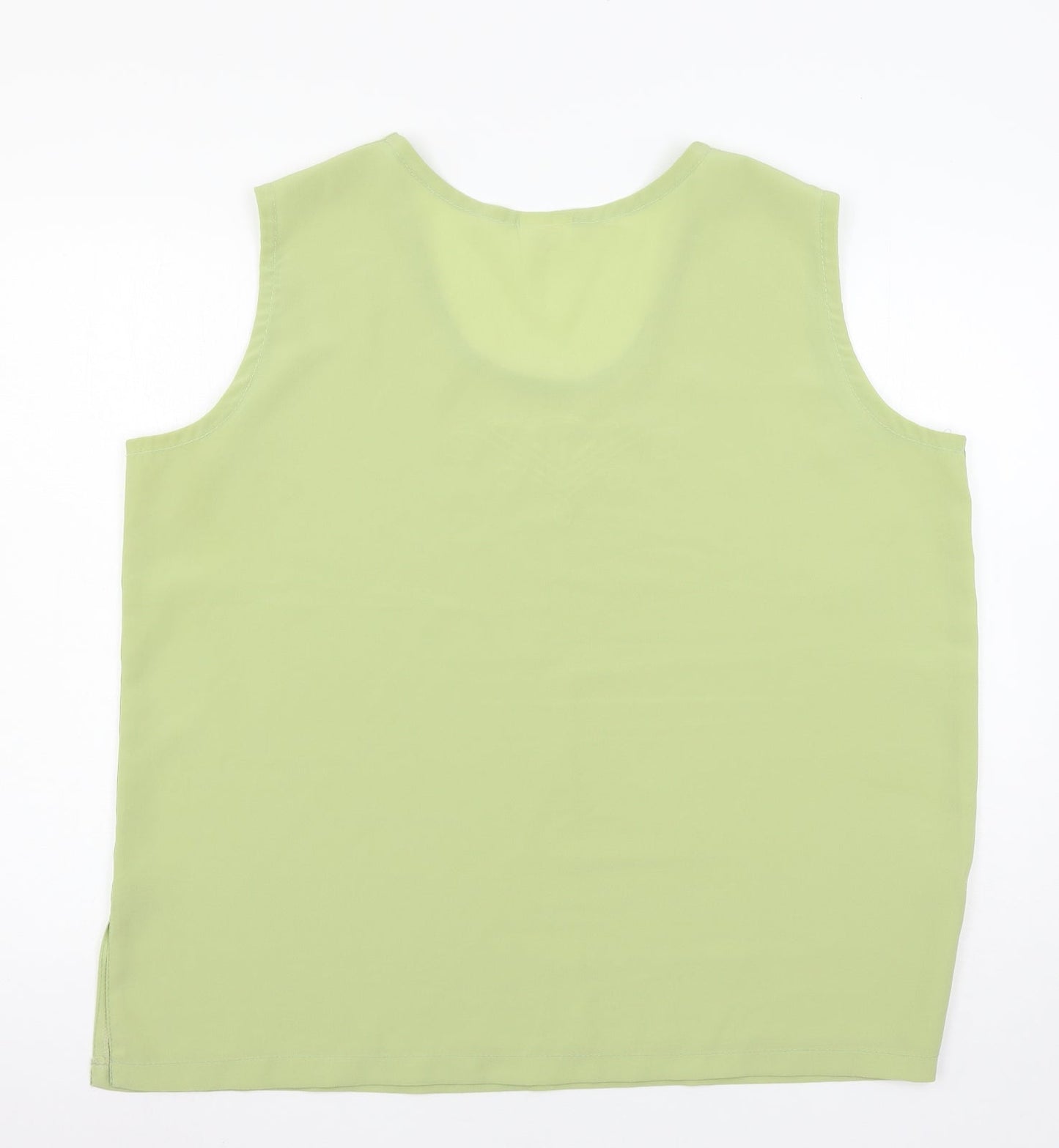 Womens UK Size 2XL Michael Gold Green Basic Blouse