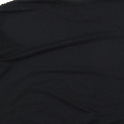 Womens UK Size 8 Atmosphere Black Basic T-Shirt
