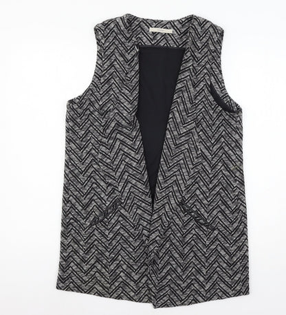 George Womens Black Striped  Jacket  Size 16