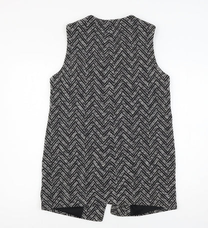 George Womens Black Striped  Jacket  Size 16