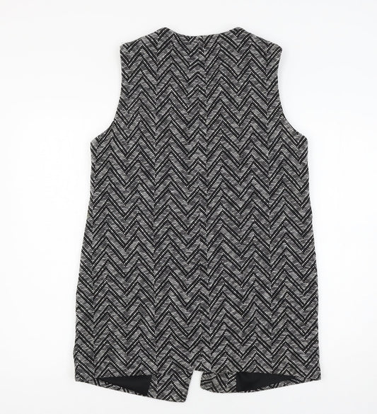 George Womens Black Striped  Jacket  Size 16