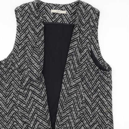 George Womens Black Striped  Jacket  Size 16