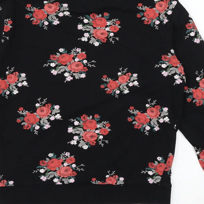 Womens UK Size XS Divided by H&M Black Pullover Sweatshirt