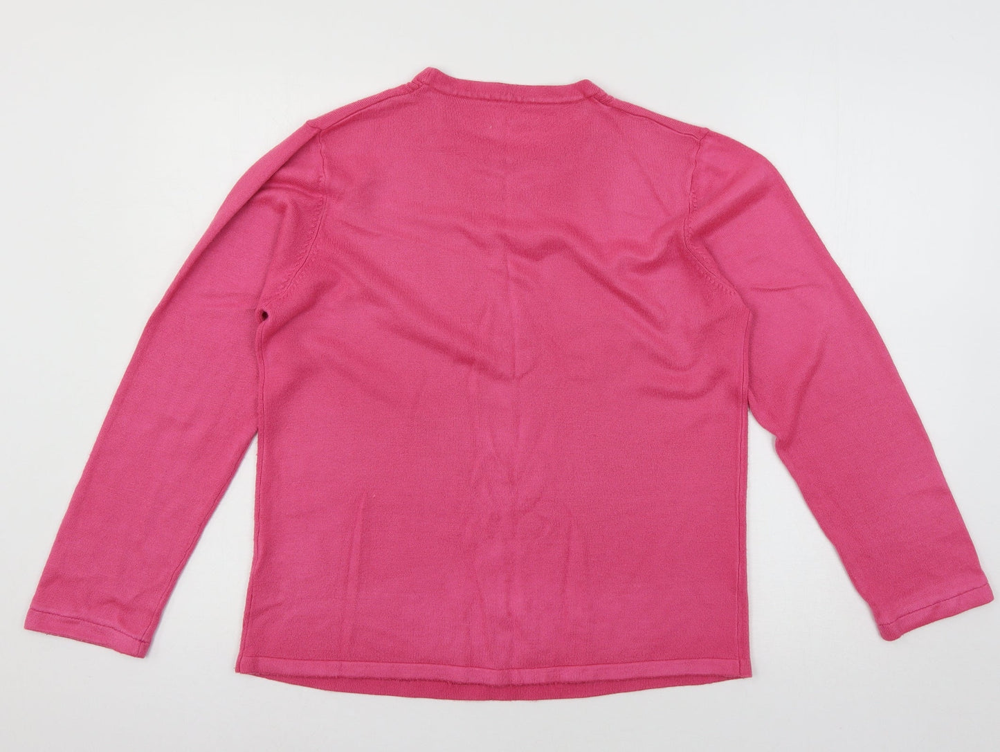 Womens UK Size L Sarah Hamilton Pink Pullover Jumper