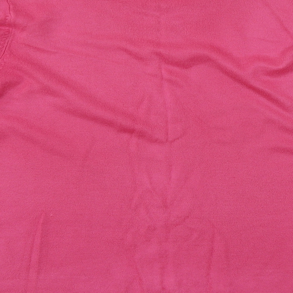 Womens UK Size L Sarah Hamilton Pink Pullover Jumper