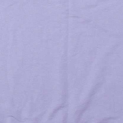 Love to Lounge Womens Blue Solid Jersey Top Pyjama Top Size 10
