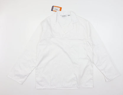 Mens UK Size M Portwest White  Button-Up Long Sleeve Casual Shirt