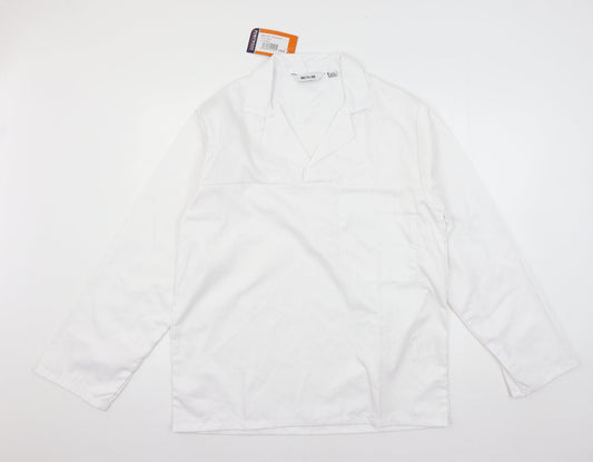 Mens UK Size M Portwest White  Button-Up Long Sleeve Casual Shirt