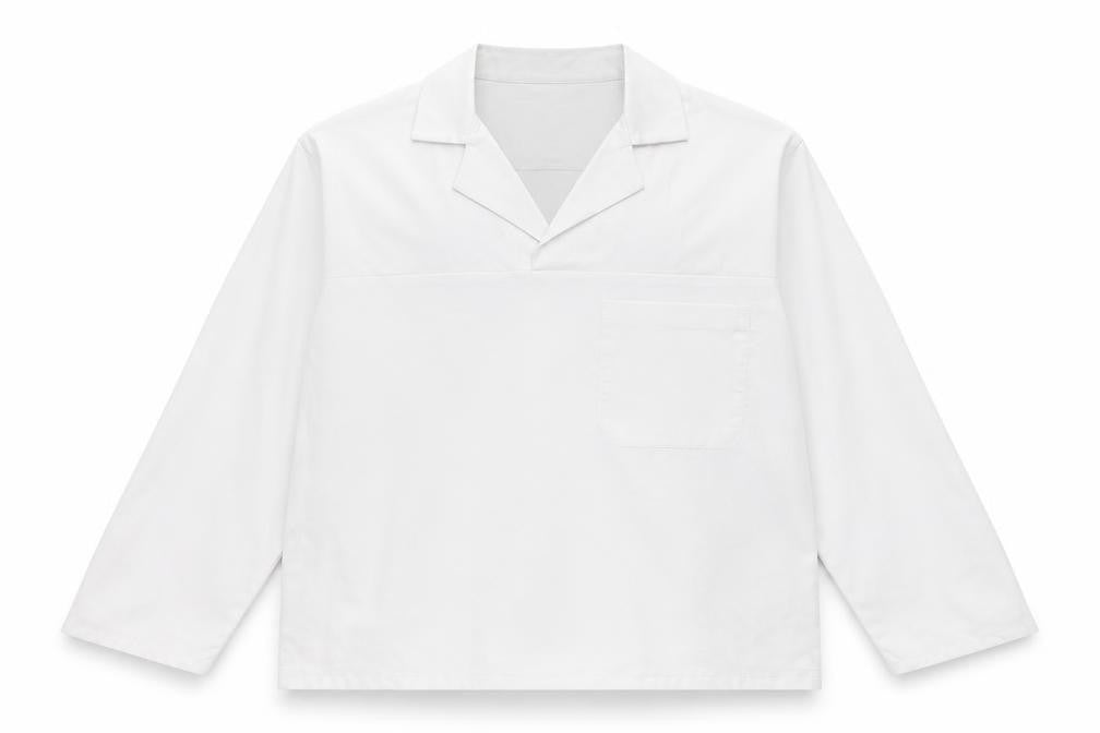 Mens UK Size M Portwest White  Button-Up Long Sleeve Casual Shirt