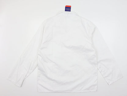 Mens UK Size M Portwest White  Button-Up Long Sleeve Casual Shirt