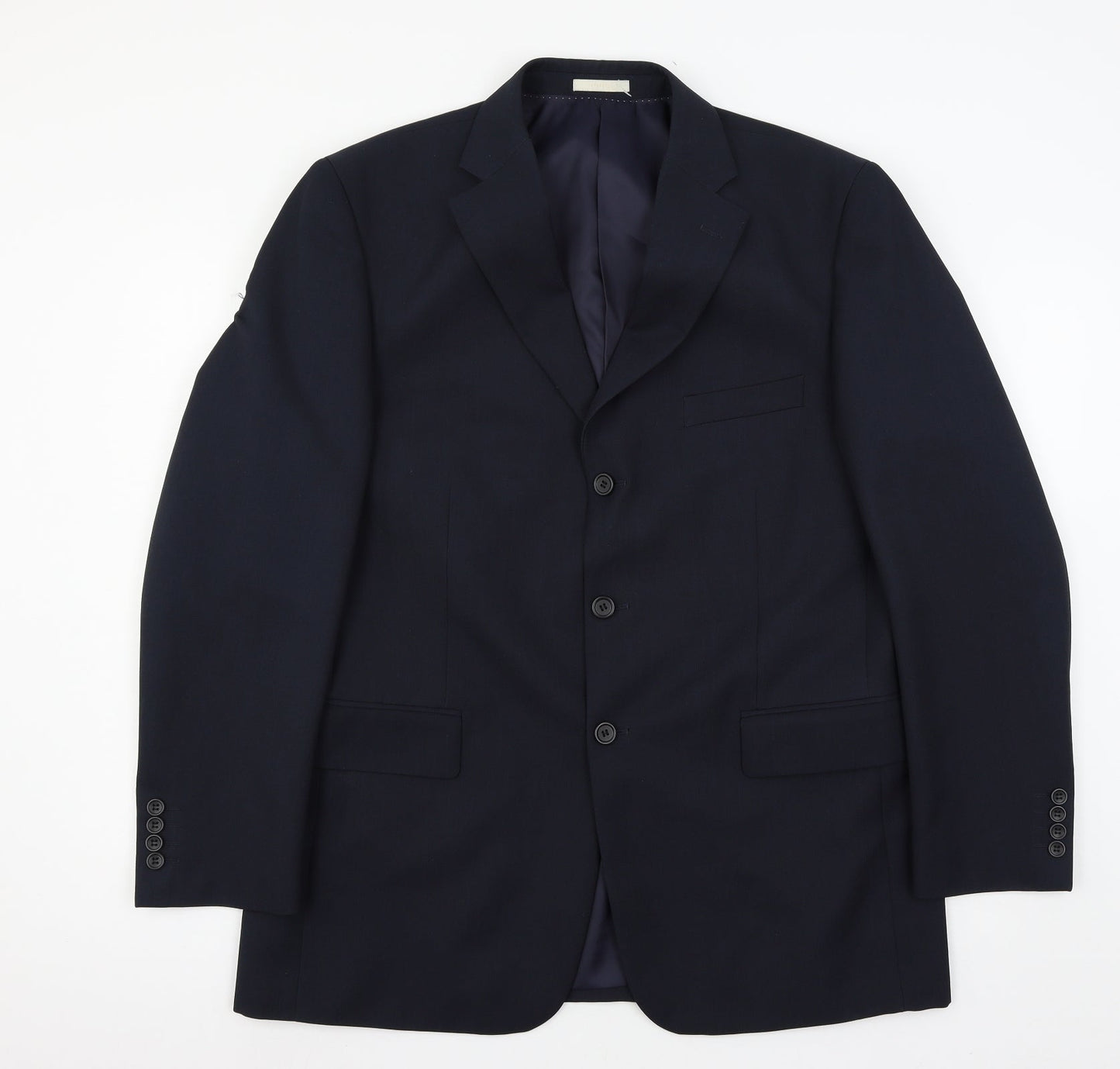 Mens UK Size L Greenwoods Regular Blue Suit Jacket