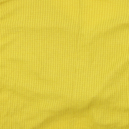 CY Womens Yellow  Knit Cardigan Jumper Size L