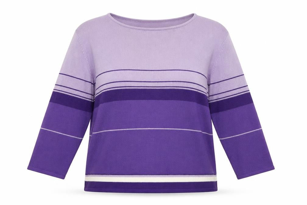 Womens UK Size L Planet Purple Pullover Jumper