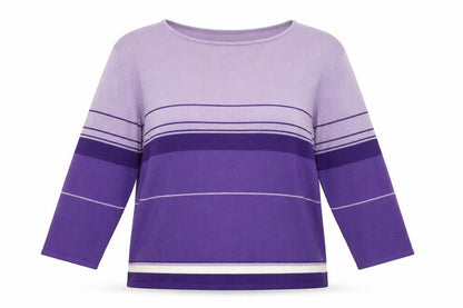 Womens UK Size L Planet Purple Pullover Jumper