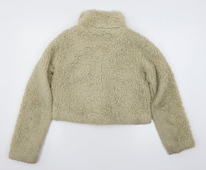 Rising Womens Beige  Microfibre Jacket  Size S