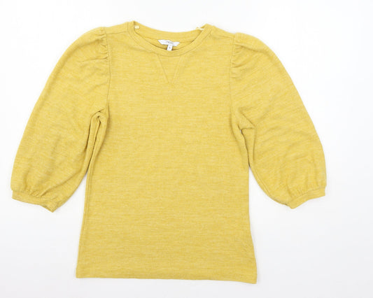 Womens UK Size 6 NEXT Yellow Pullover Jumper