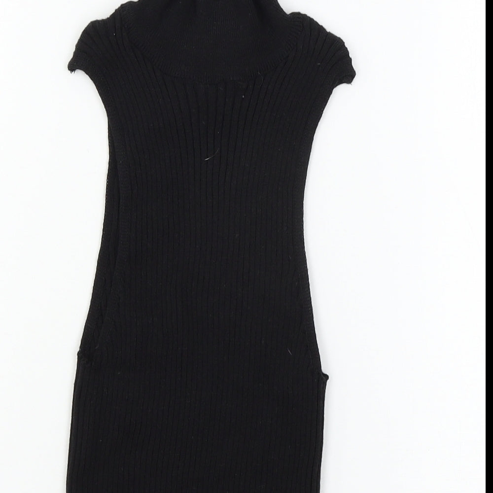 Primark Womens Black  Knit Basic Tank Size 6