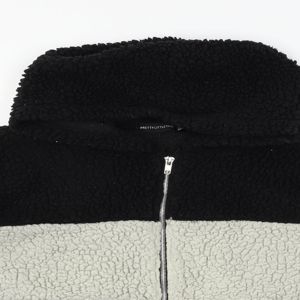 PRETTYLITTLETHING Womens Black   Jacket  Size 10