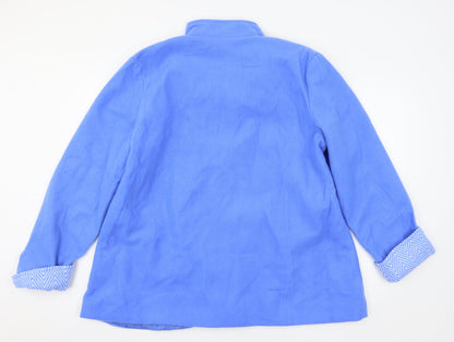 Womens UK Size 20 Anne De Lancay Blue Pea Coat