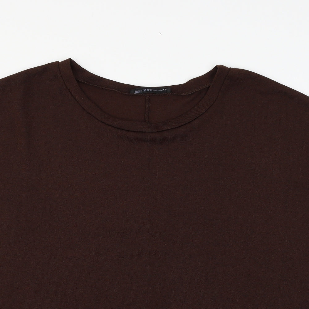 Zanza Womens Brown  Knit Pullover Jumper Size XL
