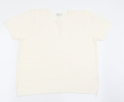 Berkertex Womens White   Basic T-Shirt Size 14
