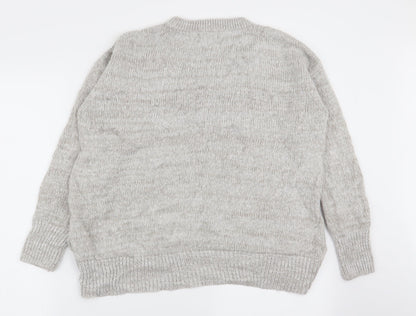 New Look Womens Grey   Pullover Jumper Size S