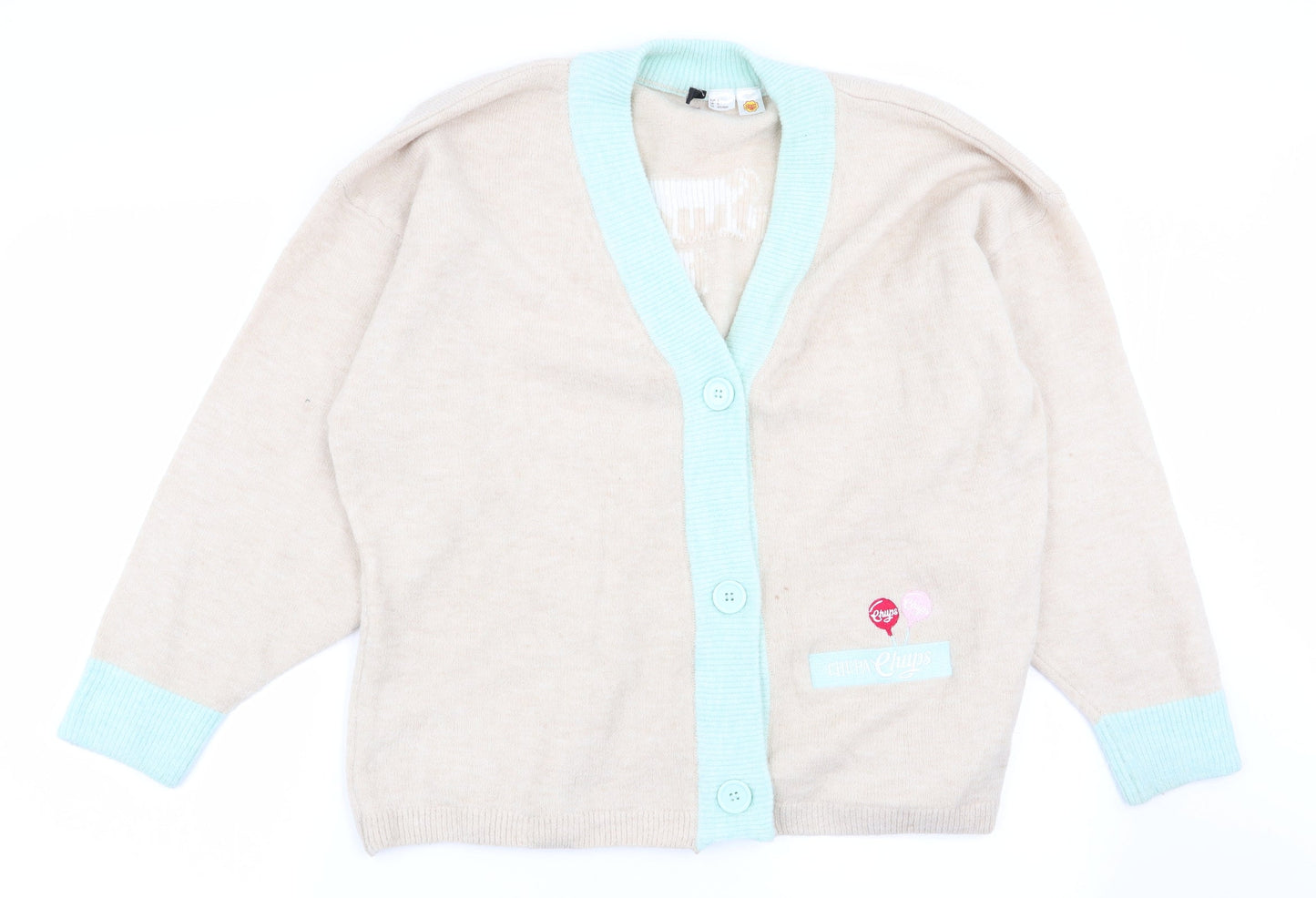 Womens UK Size S Divided by H&M Beige Cardigan Jumper