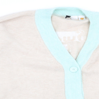 Womens UK Size S Divided by H&M Beige Cardigan Jumper