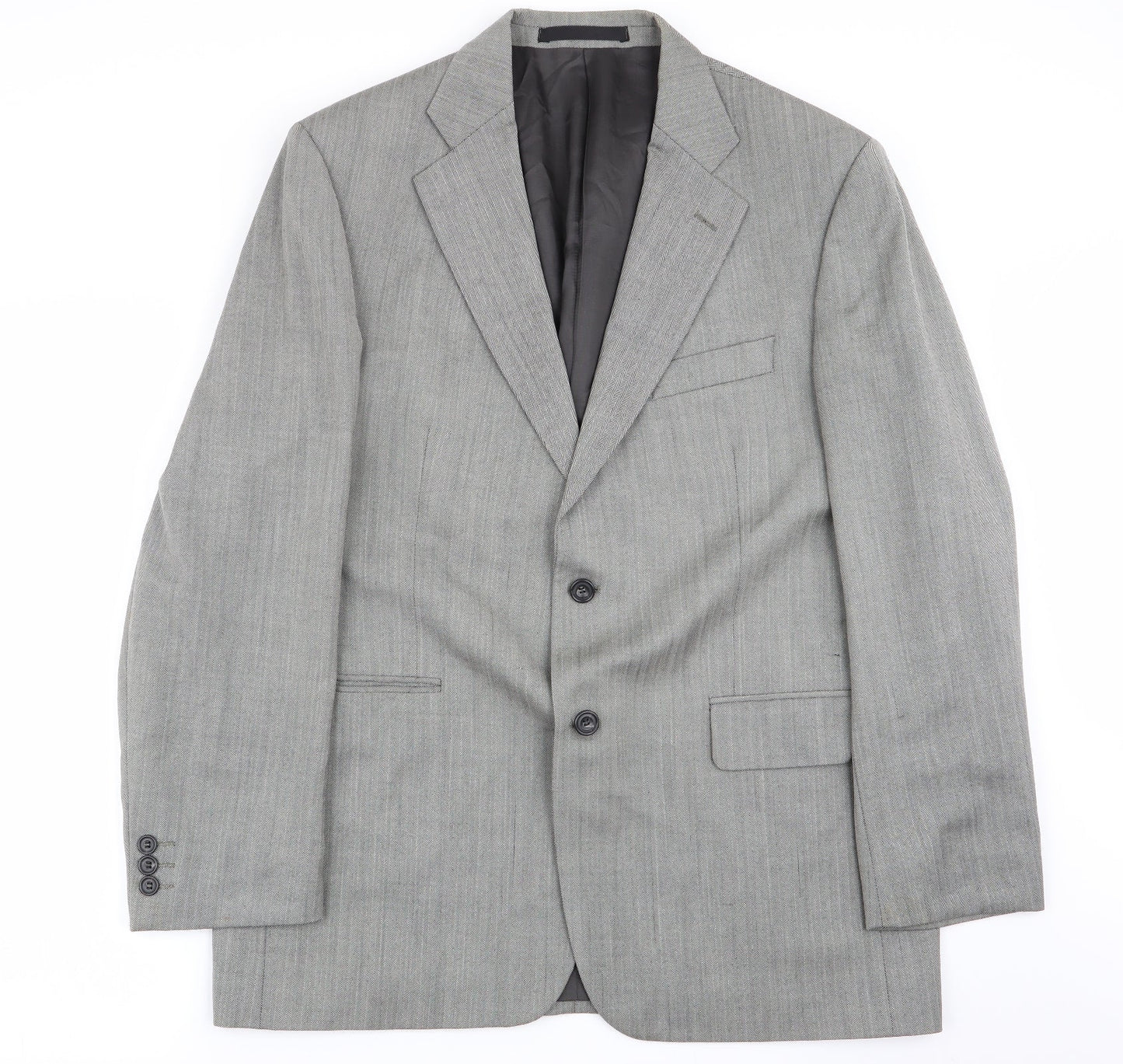 Mens UK Size M M&S Regular Grey Suit Jacket