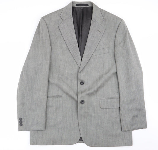Mens UK Size M M&S Regular Grey Suit Jacket