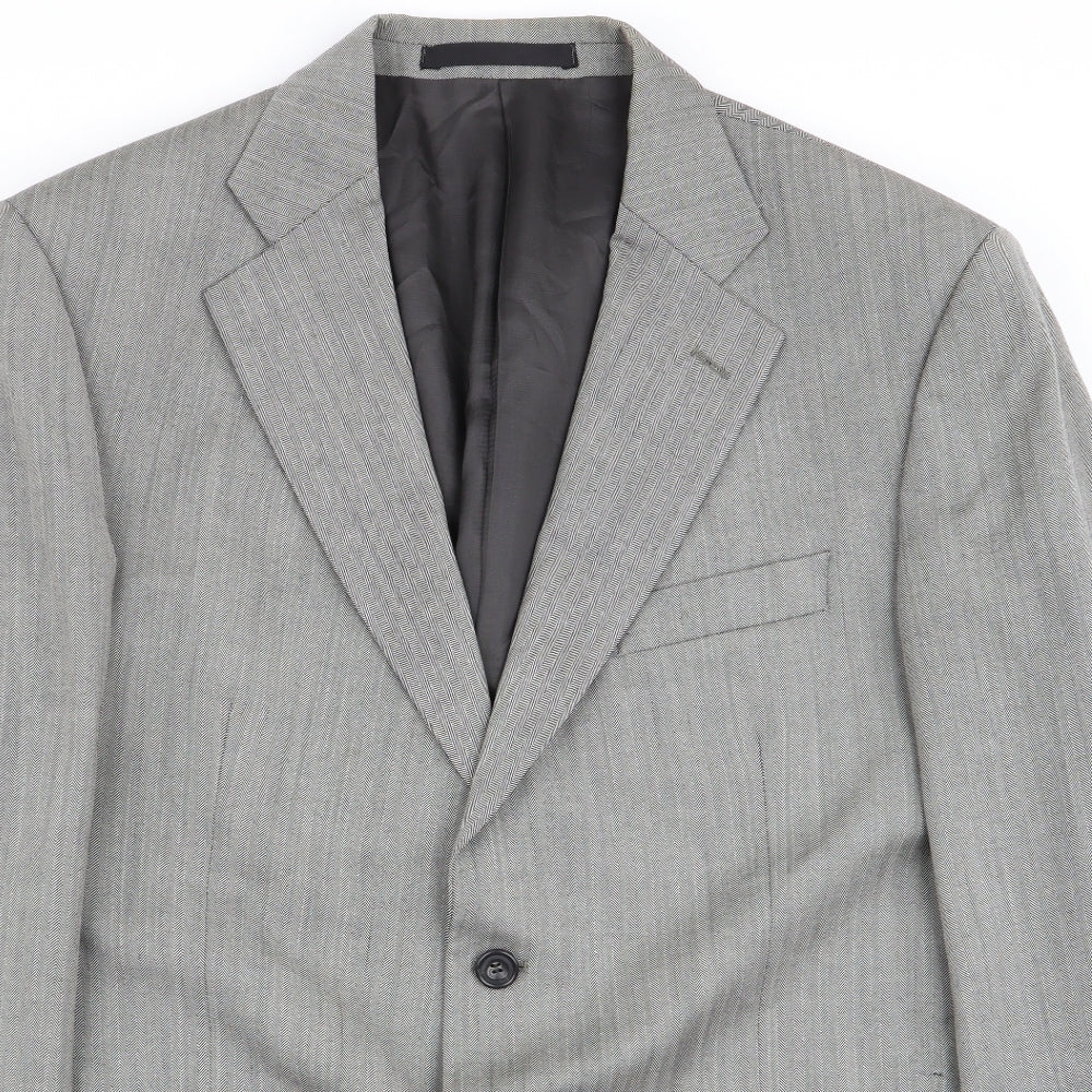 Mens UK Size M M&S Regular Grey Suit Jacket