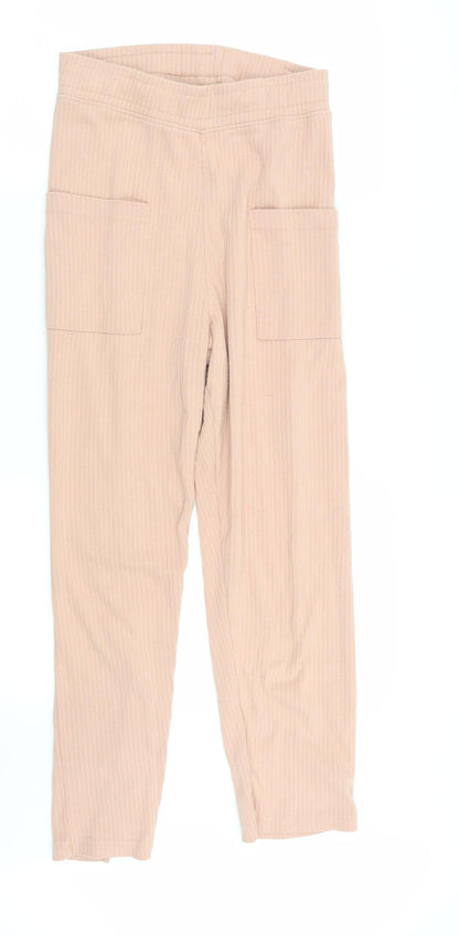 Womens UK Size 8 Missguided Regular Fit  Beige Trousers