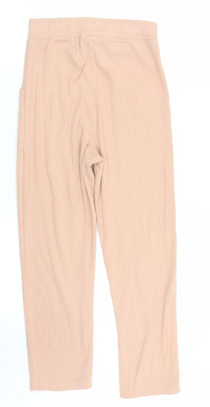 Womens UK Size 8 Missguided Regular Fit  Beige Trousers