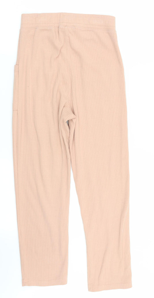 Womens UK Size 8 Missguided Regular Fit  Beige Trousers