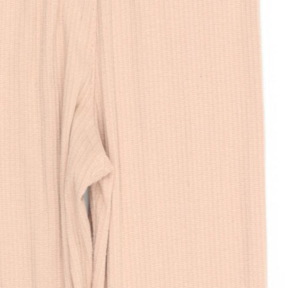Womens UK Size 8 Missguided Regular Fit  Beige Trousers