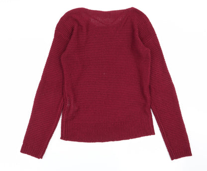 Womens UK Size S VERO MODA Red Pullover Jumper