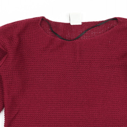 Womens UK Size S VERO MODA Red Pullover Jumper
