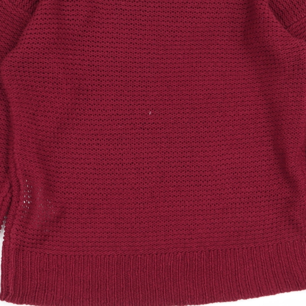 Womens UK Size S VERO MODA Red Pullover Jumper