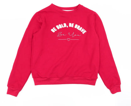 New Look Girls Red   Pullover Jumper Size S