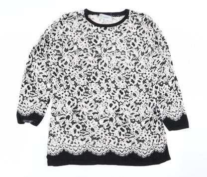 Coast Womens Multicoloured Floral  Pullover Jumper Size M