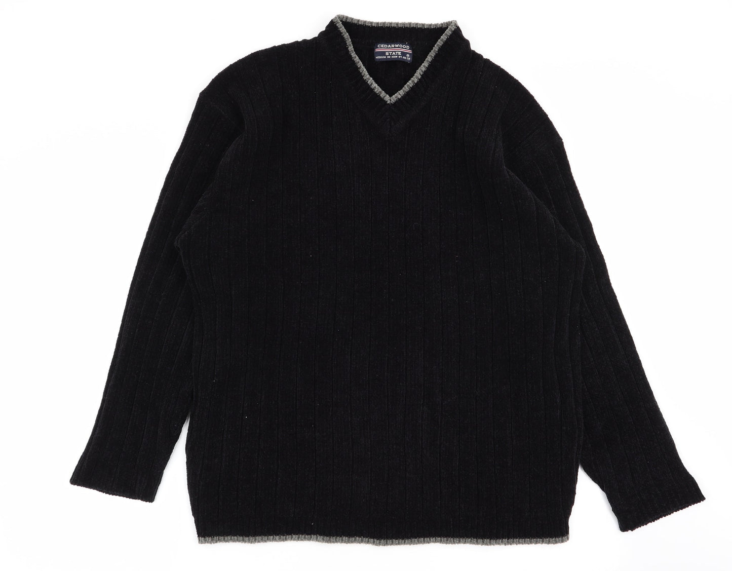 Cedar Wood State Mens Black   Pullover Jumper Size M