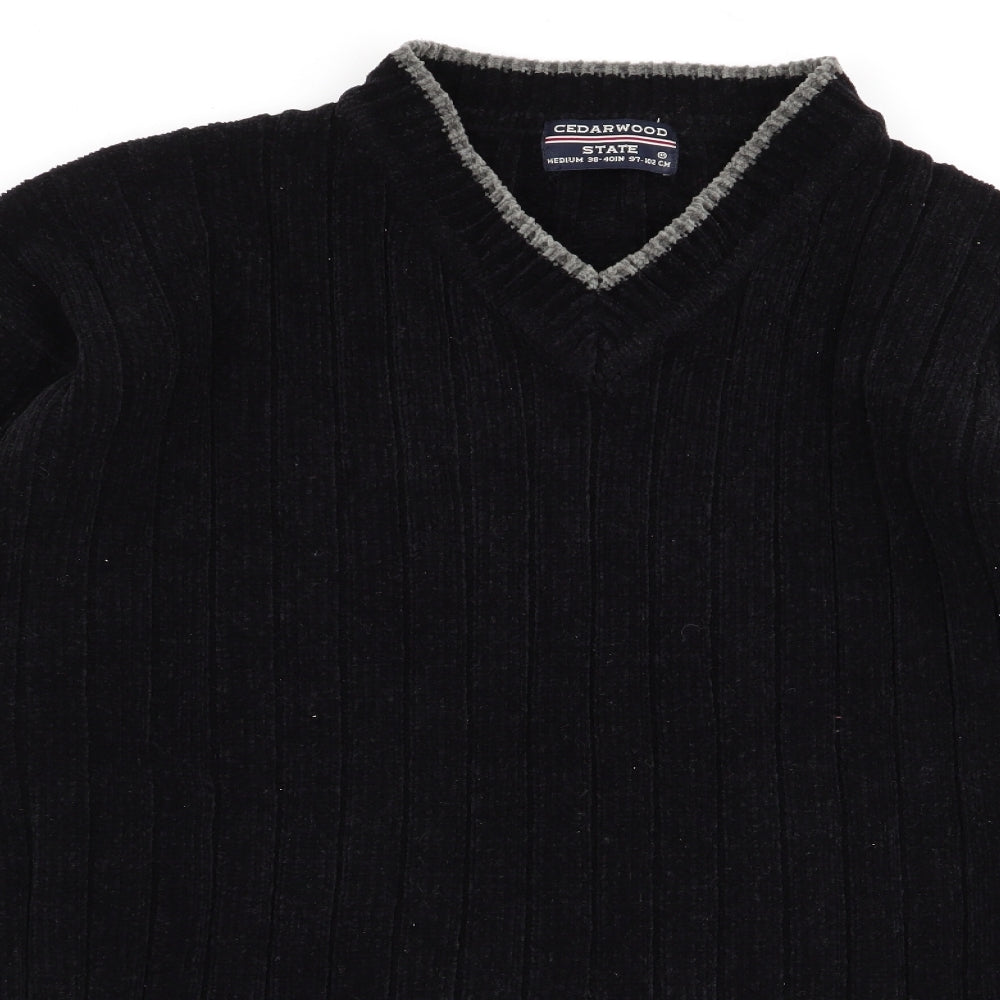 Cedar Wood State Mens Black   Pullover Jumper Size M