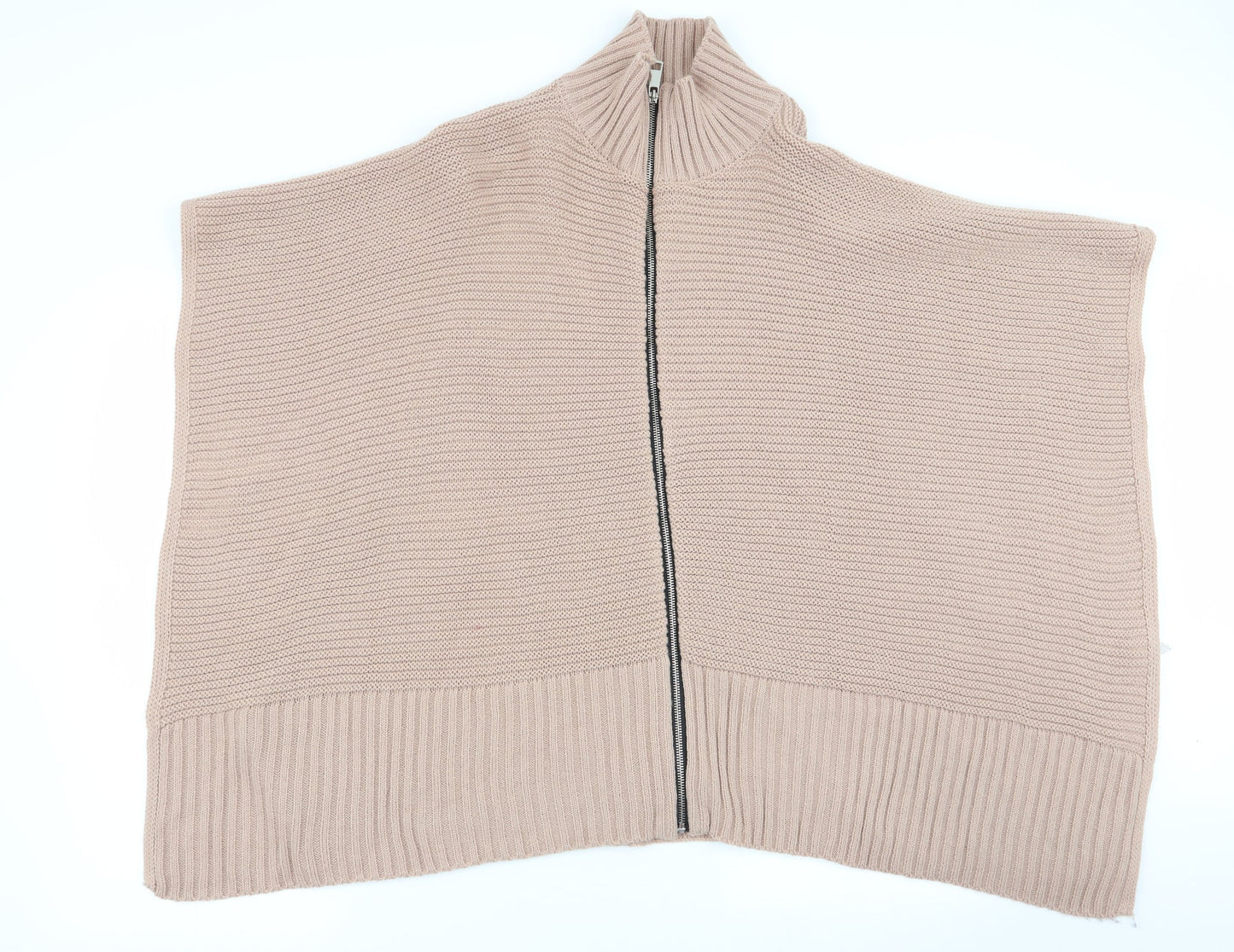 Womens UK Size S River Island Beige Full Zip Jumper