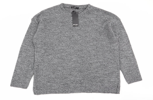 nastygal Womens Grey   Pullover Jumper Size L